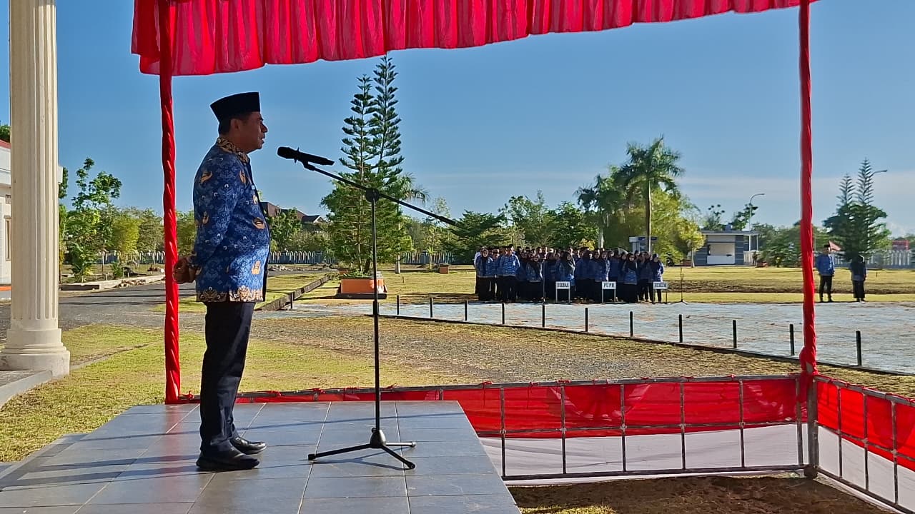 Pimpin Apel HKN, Bupati Ubiad Sentil ASN Pengguna Narkoba Di Pemkab Haltim